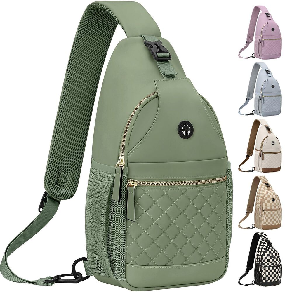 8704 Large Crossbody Purses Bags Travel, Chest Sling Bag Casual Cross Body